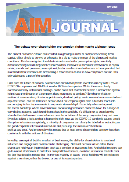 Shareholder Pre-emption Rights