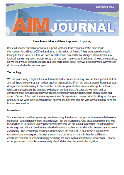 AIM Journal December