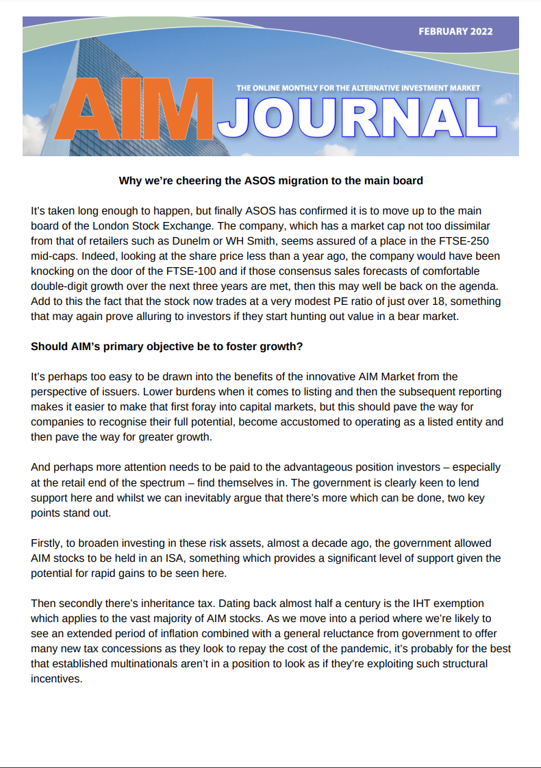 AIM Journal Cover February 2022
