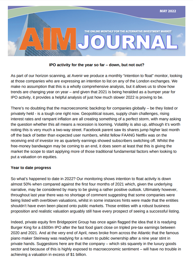 AIM Journal May 2022