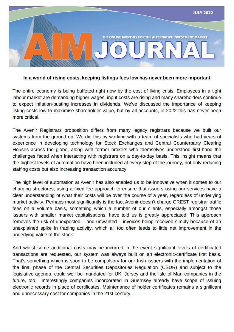 AIM Journal July2022