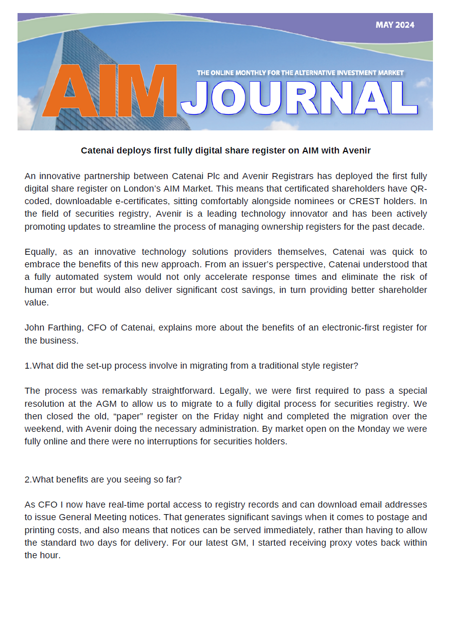 AIM Journal May 2024