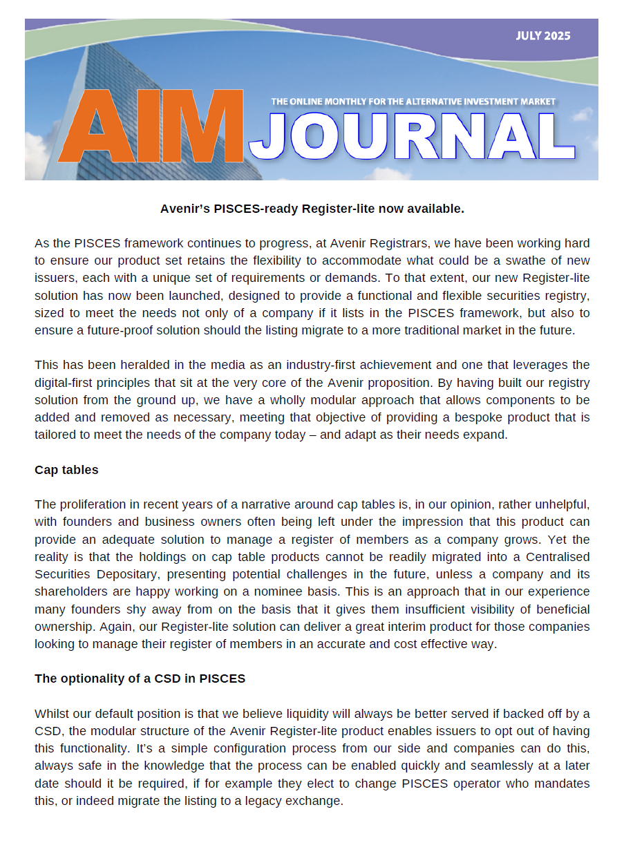 AIM Journal July 2025