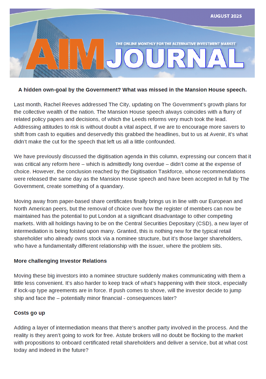 AIM Journal August 2025