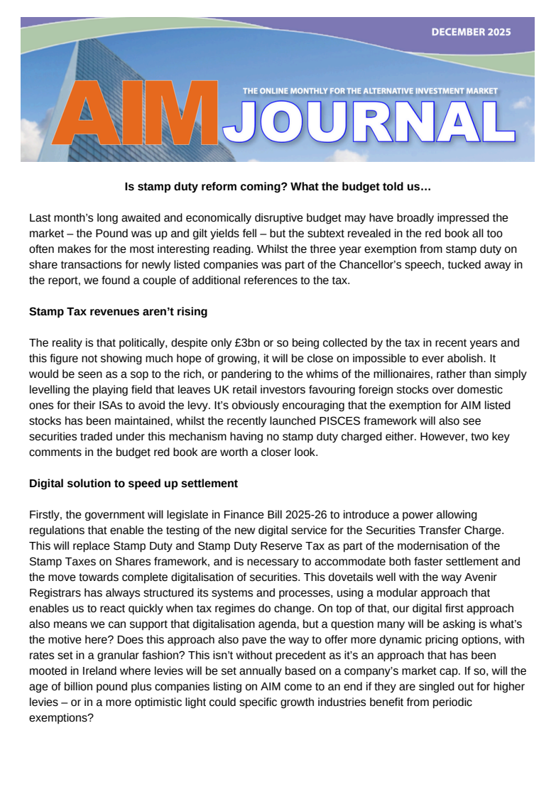 AIM Journal December 2025